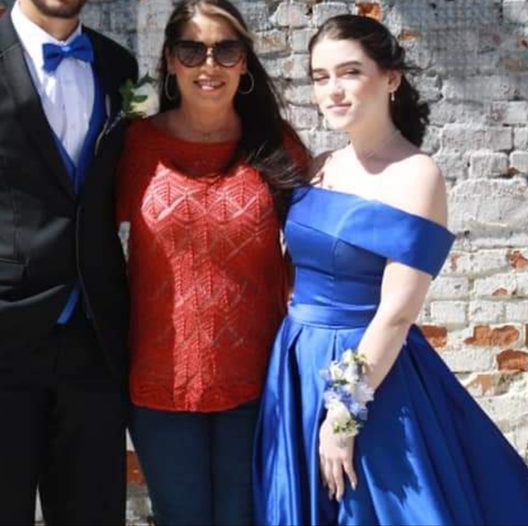 Sis Bridal Royal Blue Aline Off Shoulder Formal Dress - Picture 4 of 6